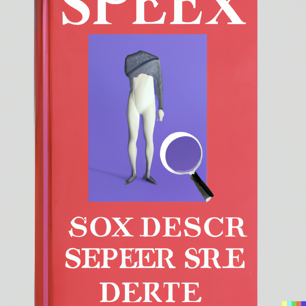 DALL·E 2 (2023). Prompt: Jenifer Becker. „Bookcover for a book called "In Search for the Perfect Ex: an Odyssee of Desire", in the style of Semiotexte, Spectorbooks, Artbooks, bright colors, no humans, no faces, no symbols related to love.”