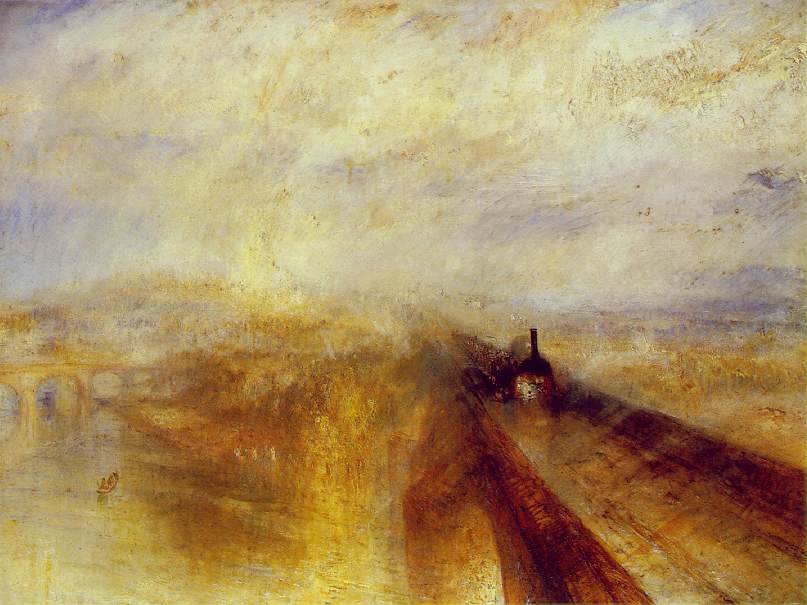 J. M. W. Turner: Rain, Steam and Speed (1844). Öl auf Leinwand, 92cm x 121,8 cm, National Gallery, London. Foto: ©Wikimedia Commons.